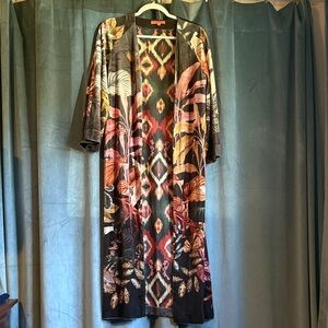 Vilagallo Multicolor Floral Kimono